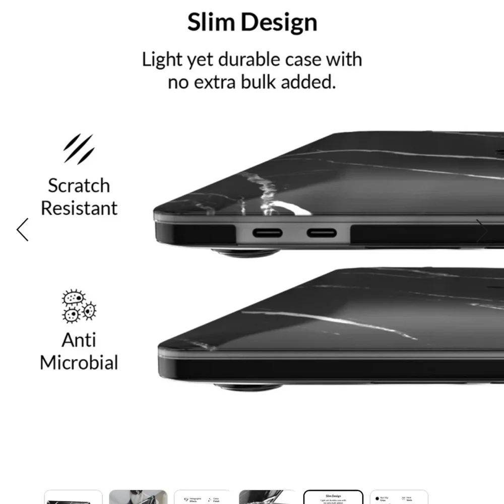 Black Marble MacBook Case 2.0